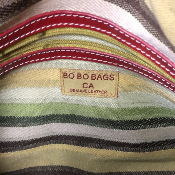 BO BO BAGS red patent genuine leather handbag. - Picture 13 of 16